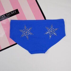 nwt victoria's secret no show seamless hipster hiphugger tanga snowflake